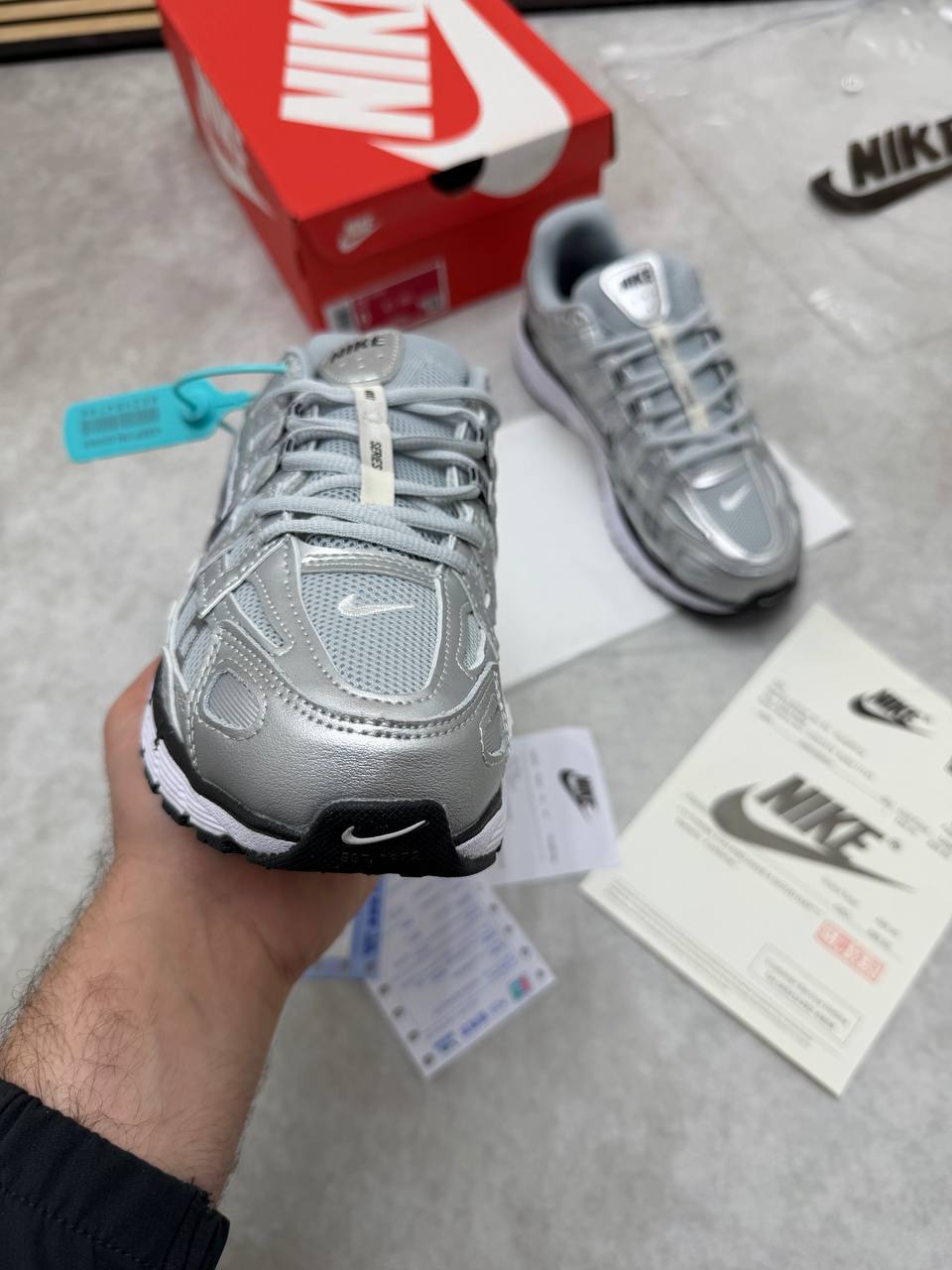 photo 5938073289710309088 y.jpg Nike P-6000 Retro Running Shoes in Metallic Silver Colorway CN0149-001 Trainers Men's Reps Sale UK Best Quality Replica