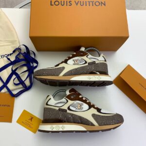 Louis Vuitton Run Away Trainers in Mocha Monogram Canvas "1ACVE4" Trainers Reps Sale UK Best Quality AAA Replica