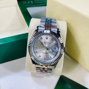 Rolex Datejust 36 Stainless Steel Silver Diamond Dial Men's Watch 126234 Reps UK Best Quality AAA Replica