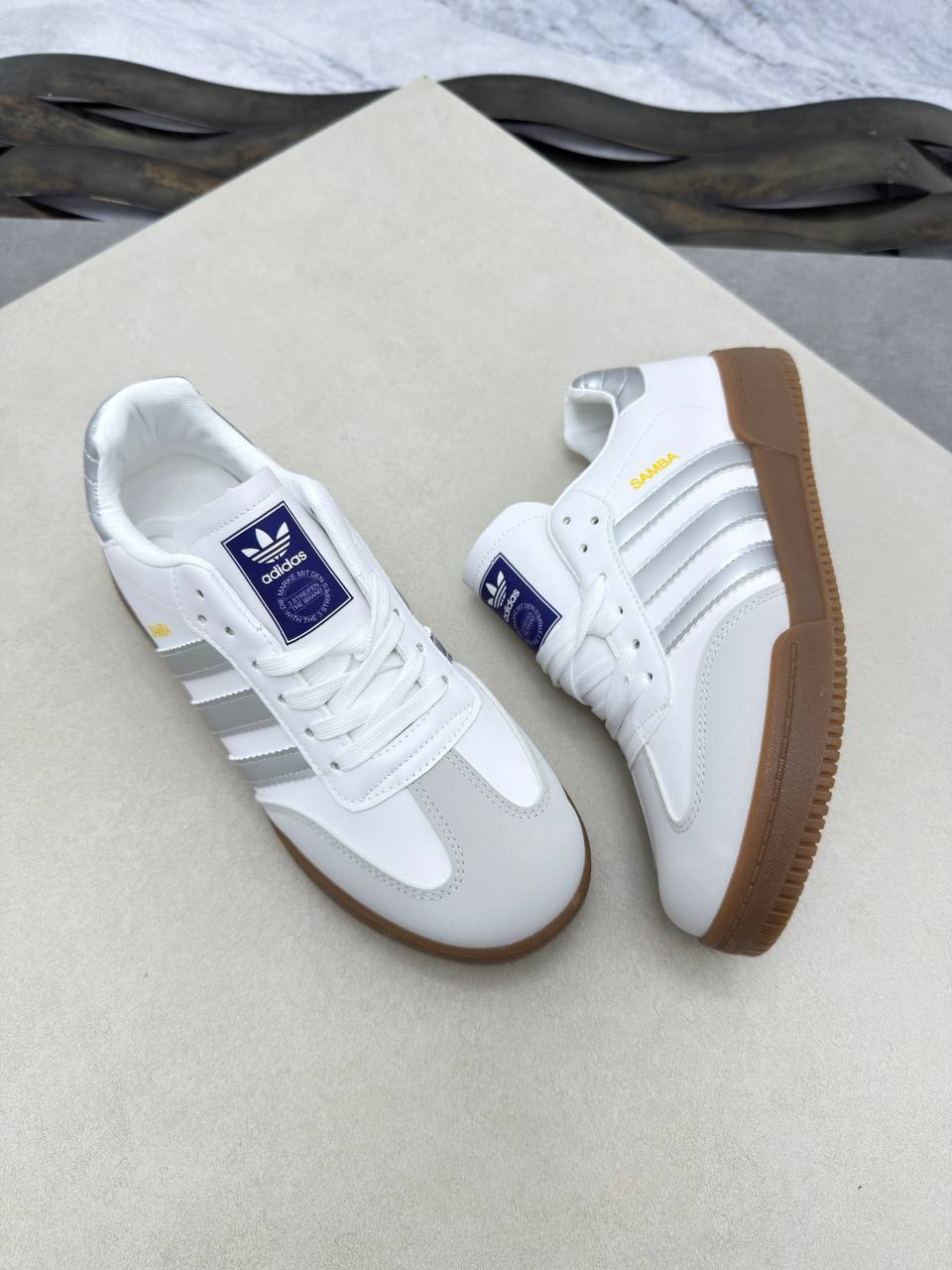 photo 5940325089523994398 y.jpg Adidas Samba Real Madrid Cloud White/Light Solid Grey JQ4038 Men's Trainers Reps Sale UK Best Quality AAA Replica