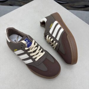 Adidas Samba OG Brown/Putty Grey/Gold Metallic ID1481 Men's Trainers Reps Sale UK Best Quality AAA Replica