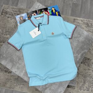Moncler Men's Classic Tipped Piqué Polo T-Shirt in Different Colors Reps UK Best Sale Quality AAA Replica