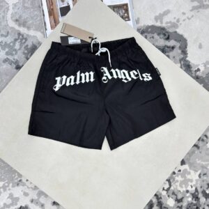 Palm Angels Men's Classic Logo Swim Shorts in Black Color Men's Reps Sale UK Best Quality AAA Replica
