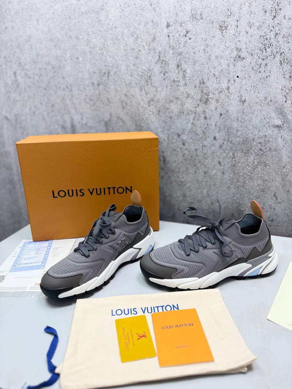 photo 5947382717223734491 y.jpg Louis Vuitton Tatic Knit Trainers in Luxury Grey "1AILJI" Trainers Men's Reps Sale UK Best Quality AAA Replica