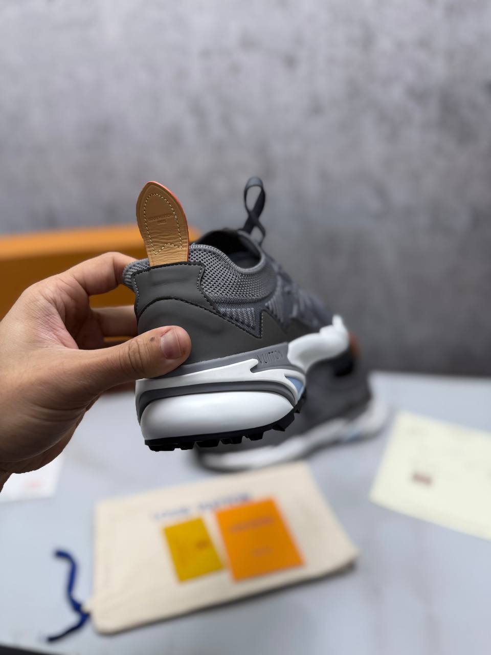 photo 5947382717223734496 y.jpg Louis Vuitton Tatic Knit Trainers in Luxury Grey "1AILJI" Trainers Men's Reps Sale UK Best Quality AAA Replica