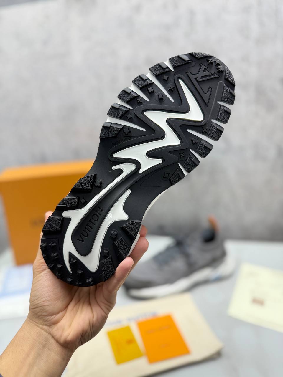 photo 5947382717223734497 y.jpg Louis Vuitton Tatic Knit Trainers in Luxury Grey "1AILJI" Trainers Men's Reps Sale UK Best Quality AAA Replica