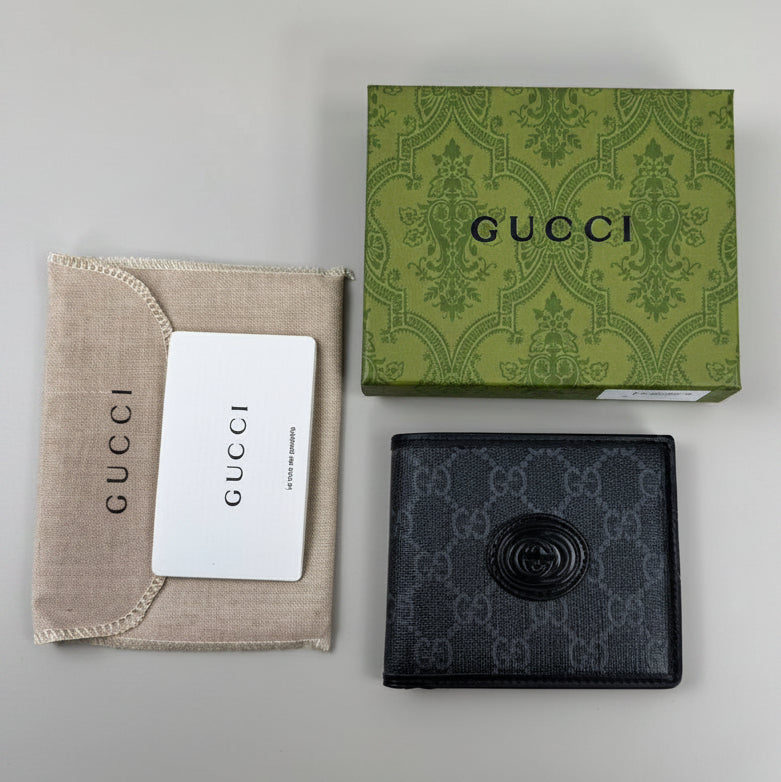 photo 5947382717223734507 y.jpg Gucci Black GG Supreme Canvas with Tonal Leather Trim Wallet Men's Reps Sale UK Best Quality AAA Replica