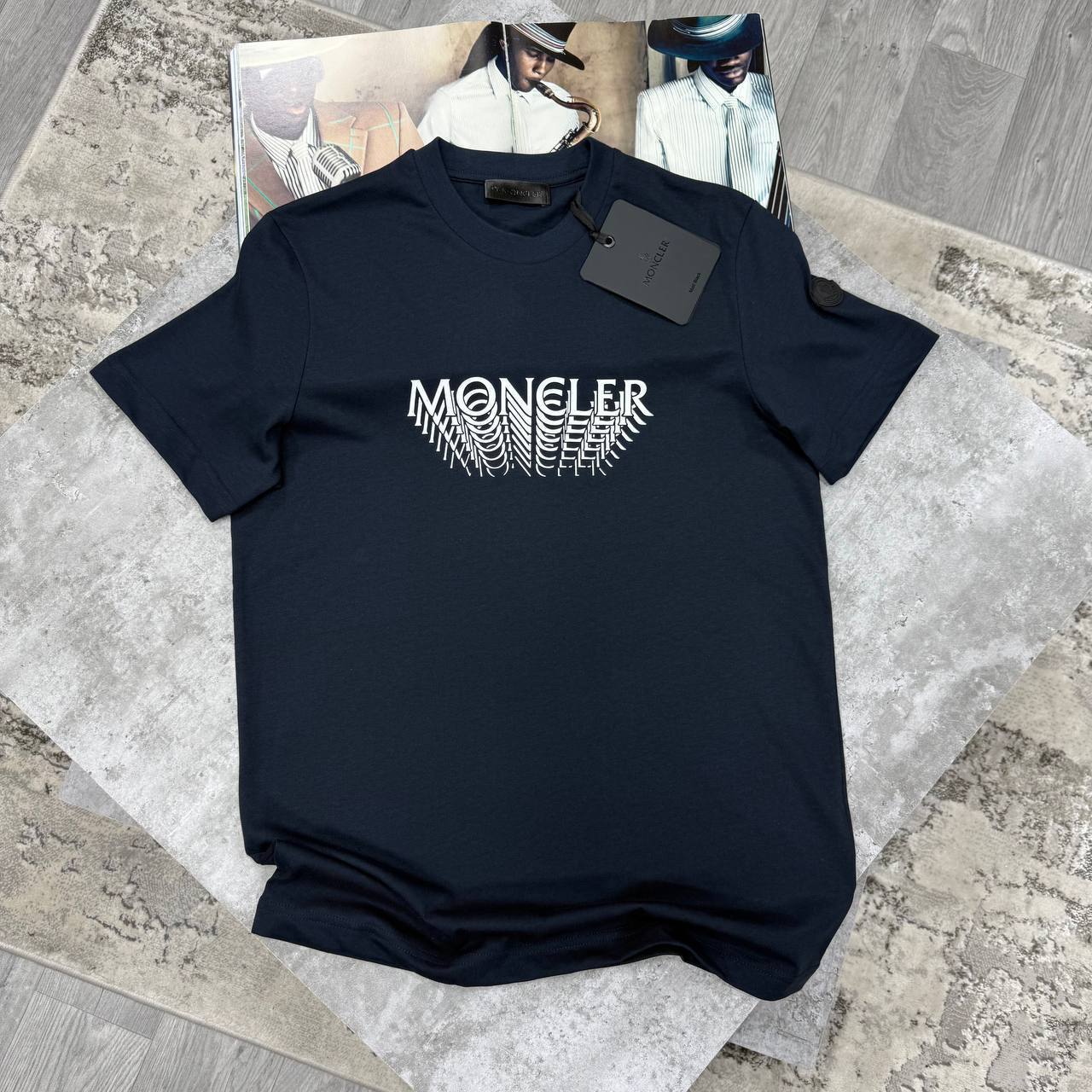 photo 5947382717223734530 y.jpg Moncler Optical Illusion Logo T-Shirt in Different Colour Men's Women's Reps Sale UK Best Quality Replica