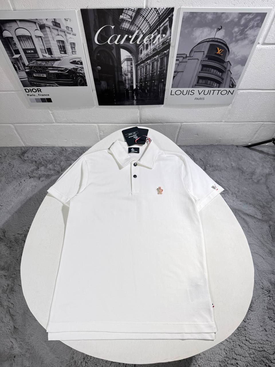 photo 5954142355797511433 y 10.jpg Moncler Classic Slim Fit Short Sleeve Polo Top Shirt in Different Colors Reps UK Best Sale Quality AAA Replica