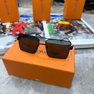 Louis Vuitton 1.1 Evidence Metal Square Sunglasses in Matte Black Men's Women's Reps Sale UK Best Quality Sale AAA Replica