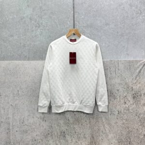 Gucci Logo Full Print jacquard wool round neck jumper AAA replica UK - men's women's different colours reps