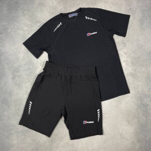 Berghaus Terrain Trek T-Shirts & Shorts Set Black Men's Reps Sale UK Best AAA Quality Replica